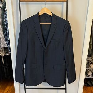 Dark blue skinny fit TopMan Suit blazer size 36R
